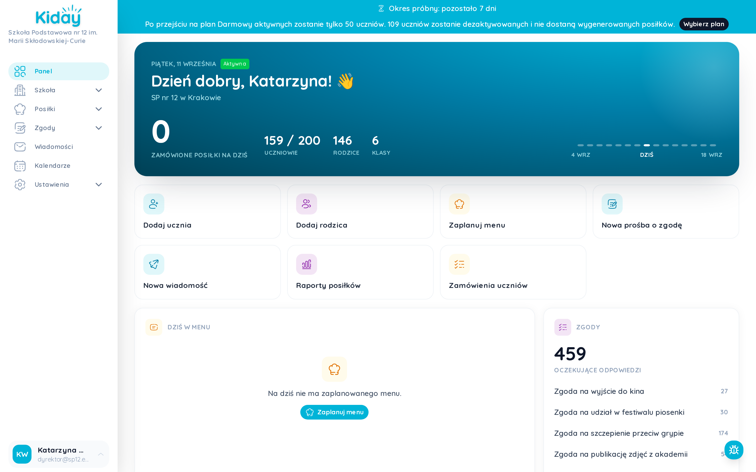 Panel szkoły w Kiday